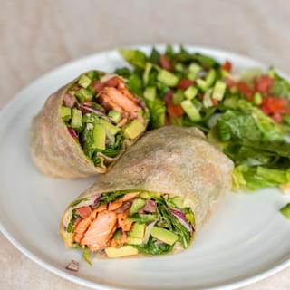 Grilled Salmon Wrap