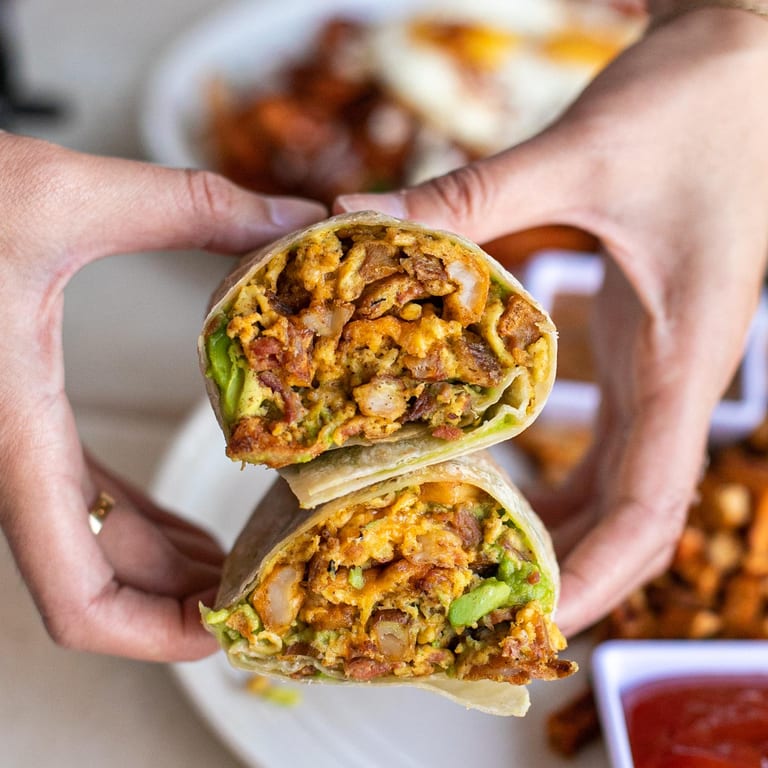 Delicious Breakfast Burrito
